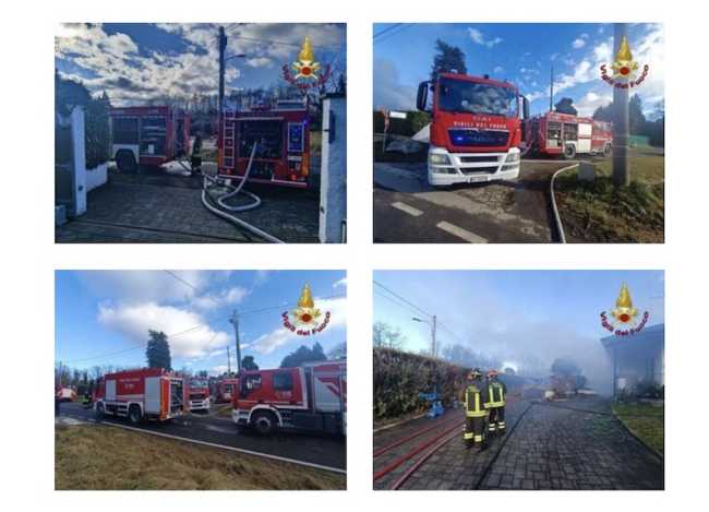 agrate conturbia icnendio villetta