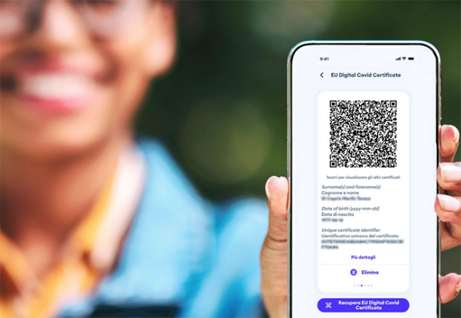green pass donna telefono