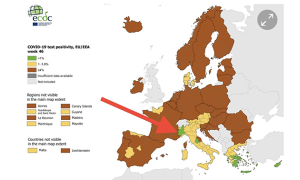 mappa covid piemonte verde europa