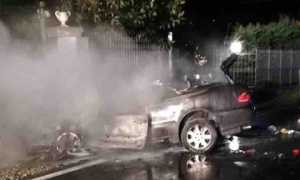orta auto incendio