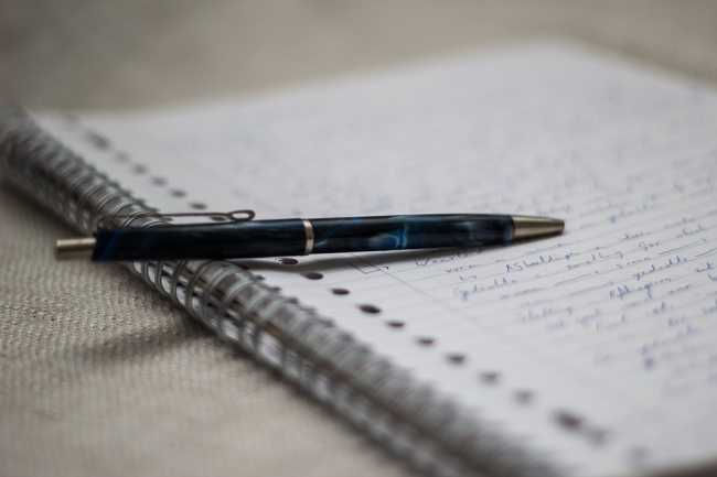 scrivere foto