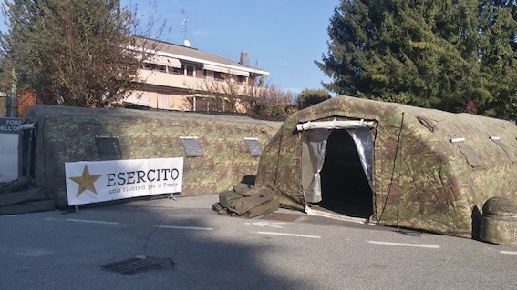 borgo tende esercito